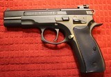 CZ 75 Frame Kit with a CZ Kadet II 22 LR Conversion Mounted on it. - 6 of 25