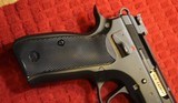 CZ 75 Frame Kit with a CZ Kadet II 22 LR Conversion Mounted on it. - 12 of 25
