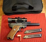 Clark Custom Ruger Mark II 22 LR 2003 Build Bull 5.5 w Ultra Dot Sight - 1 of 25