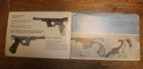 OEM Walther Olympia Model OSP Pistol Manual NOT a Reproduction - 2 of 9