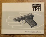 OEM Walther TPH English/German/French/Span Owners Manual Bedienungsanleitung
