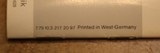 OEM Walther TPH English/German/French/Span Owners Manual Bedienungsanleitung - 18 of 18