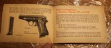 OEM Vintage Walther Polizei-Pistolen PP / PPK - Owners Manual - German. Dated Feb 1940 - 6 of 19