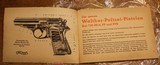 OEM Vintage Walther Polizei-Pistolen PP / PPK - Owners Manual - German. Dated Feb 1940 - 2 of 19