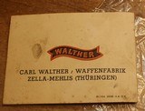 OEM Vintage Walther Polizei-Pistolen PP / PPK - Owners Manual - German. Dated Feb 1940 - 18 of 19