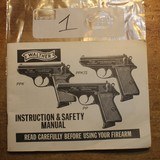 Walther PP PPK PPK/S Pistol Instruction & Safety Manual 1987 Vintage Interarms