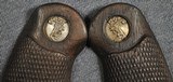 Colt Factory Early Pre-War Officers Model Grips With Rrecessed Medallions - 6 of 7