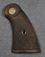 Colt Factory Early Pre-War Officers Model Grips With Rrecessed Medallions - 3 of 7