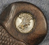 Colt Factory Early Pre-War Officers Model Grips With Rrecessed Medallions - 7 of 7