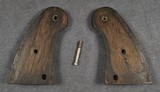 Colt Factory Early Pre-War Officers Model Grips With Rrecessed Medallions - 4 of 7