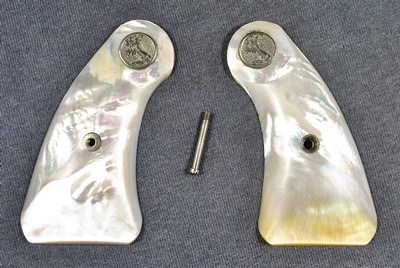 Colt Mother of Pearl Detective Special/Cobra/Police Positive Special Long Round Butt Grips