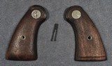 Colt Factory Pre-War E-Frame Walnut Service Grips - Officers Model / Army Special / Official Police (no. 2)