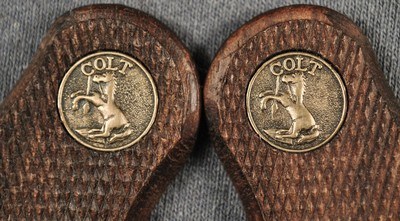 Colt Police Positive / Police Positive Special Narrow-Butt Checkered Walnut Grips - Image 6 of 7