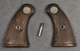 COLT FACTORY POLICE POSITIVE / POLICE POSITIVE SPECIAL / DETECTIVE SPECIAL PRE-WAR WALNUT GRIPS - Image 1 of 4