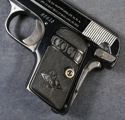 COLT 1908 MODEL N VEST POCKET .25ACP HAMMERLESS AUTOMATIC - Image 9 of 9