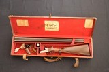 W. Horton Glasgow Scotland 12 bore Boxlock ejector with original barrels and case - 1 of 15