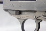 WW2 Original Nazi Dual-tone Mauser P.38 WWII 1944 Phosphate Finish - 9 of 10