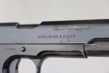 Rare Pre-WWI Colt M1911 - 1913 Navy - - 12 of 13