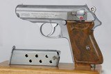 Rare Verchromt WWII Nazi era Walther PPK - Satin Finish - 1935 - 7.65mm - 1 of 9