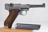 Rare, Excellent WWII Nazi Police Mauser P.08 Luger - Matching Magazine - 1939 - 9mm - 3 of 14