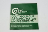 ANIB Colt MK IV Series 70 - Gold Cup National Match 1979 .45 ACP - 13 of 13