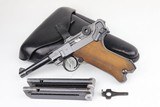 Fantastic 1941 Mauser Luger Rig - Two Matching Magazines P.08 9mm 1941 WW2 / WWII - 1 of 20