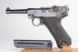 Nazi Black Widow Mauser Luger P.08 9mm 1942 WW2 / WWII - 1 of 14
