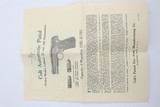 Scarce Colt Model 1908 - 1922 Mfg .380 - 13 of 13