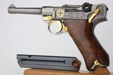 Custom Engraved DWM Luger - Iron Cross Limited Edition 9mm Pistol Post WW1 Restoration P.08 - 2 of 18