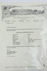 1901 Colt SAA Revolver - Factory Letter - 11 of 11