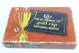 Boxed, Minty Colt Mk IV Series 70 Gold Cup National Match 1972 .45 ACP - 12 of 17