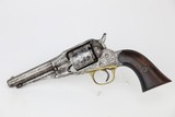 Engraved Remington New Model Police Revolver - 1 of 7