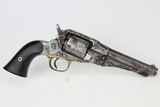 Engraved Remington New Model Police Revolver - 3 of 7
