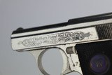 Nickel-Plated Engraved Walther Model 9 Rig - 7 of 12