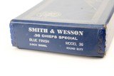 Minty, Boxed Smith & Wesson Model 36 Revolver - 14 of 15