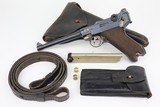 Rare, Excellent 1917 DWM Navy Luger Rig - 1 of 25
