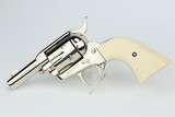 Rare, ANIB Colt Sheriff's Model Revolver - Factory Nickel, Ivory Grips - 2 of 25