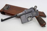 Scarce, Early Mauser C96 Broomhandle Rig - Matching Stock - 1 of 18