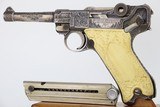 Goring Presentation, Silver Engraved Krieghoff Luger - 2 of 16