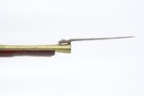 18th Century Flintlock Blunderbuss With Sprung Bayonet By Twigg - 11 of 14