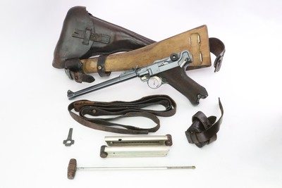 Rare, Exceptional 1914 DWM Artillery Luger Rig