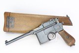 Rare, Beautiful Austrian Military Mauser C96 Rig Broomhandle - Matching Stock