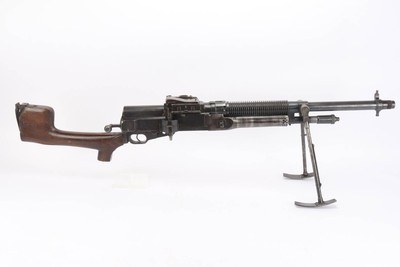 Scarce Brazilian Hotchkiss M1909 - w/ Loading Tool and Strips - Transferable Machine Gun - Image 14 of 23