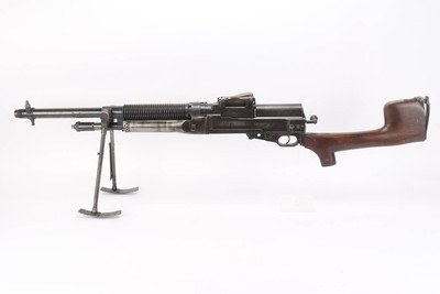 Scarce Brazilian Hotchkiss M1909 - w/ Loading Tool and Strips - Transferable Machine Gun - Image 2 of 23