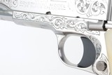Engraved, Nickeled Colt Government Model Series 80 - .38 Super - Image 12 of 17