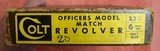 Colt Officer Model Match .22 Long Rifle With Box - 3 of 3