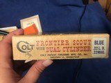 Colt Frontier Scout Dual Cylinder .22 NIB 1968 - 3 of 7