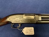 Winchester Model 12 12 ga. Etched by Phil Klundt - 8 of 9