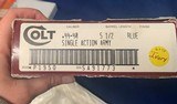 Colt 44-40 Single Action Army 5 1/2 inch Royal Blue Factory Ivory - 1 of 8