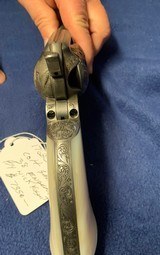 Colt 1st Gen 38 Special 5 1/2 inch barrel Master Engraved by Nick Kusmit - 6 of 8